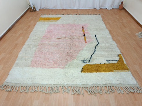 Authentic Handmade Moroccan Berber Beni Ourain Rug